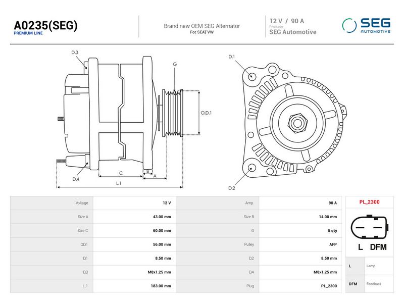 OEM код товара: 038903025A