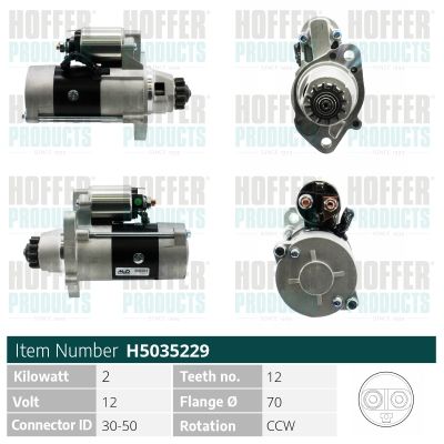 HOFFER önindító H5035229