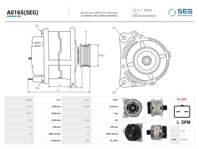 This part match OEM code: 8200660035