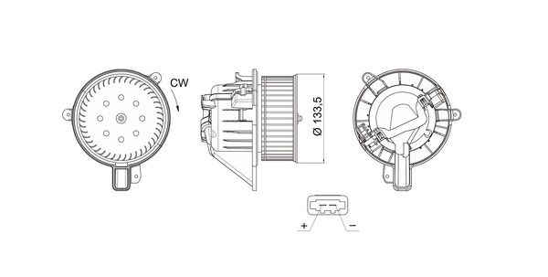 Salongipuhur MAHLE AB331000S