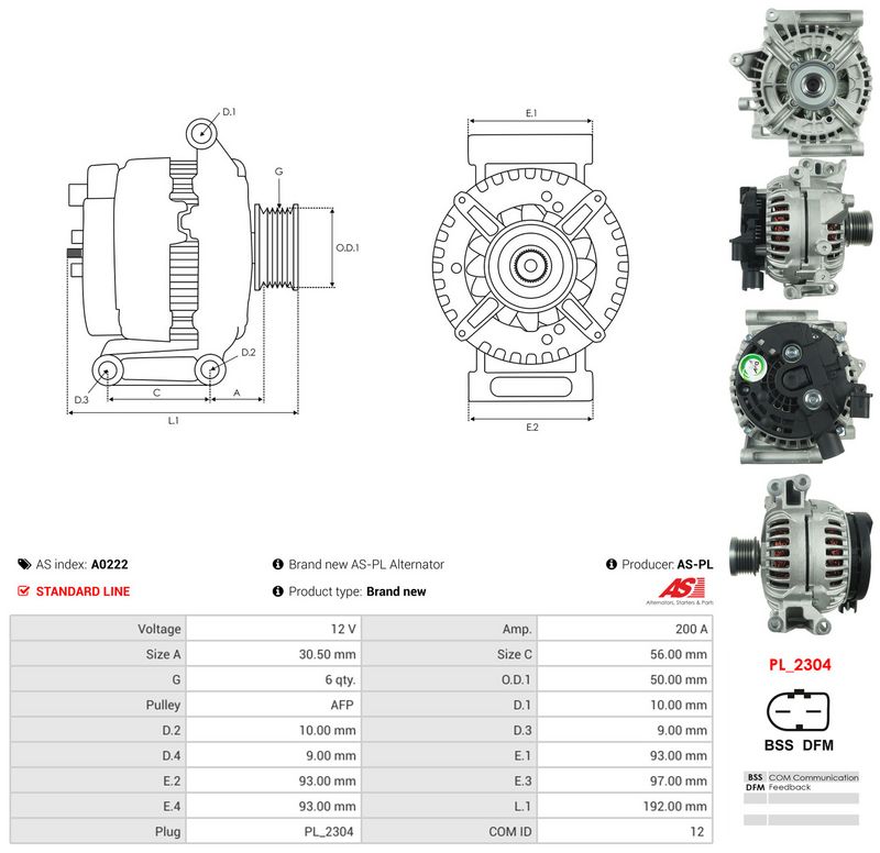 Generaator, AS-PL A0222
