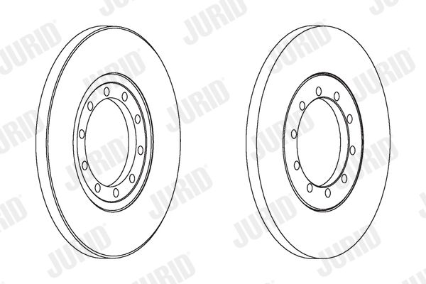 Гальмівний диск, Jurid 562537JC