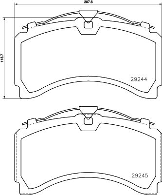 TEXTAR 2924401 Brake Pad Set, disc brake