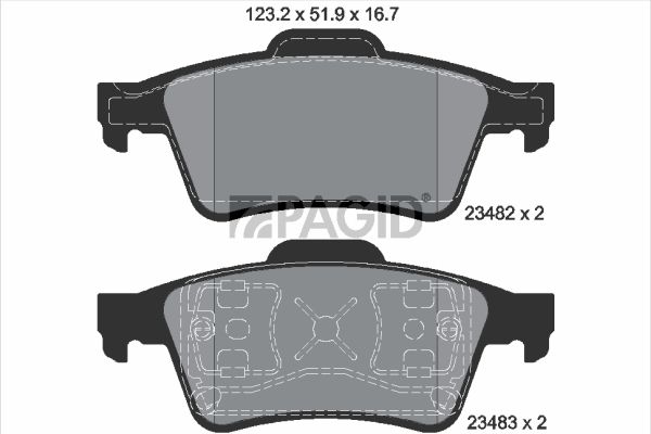 Souprava brzd, kotoučová brzda T1215N-54422N-00