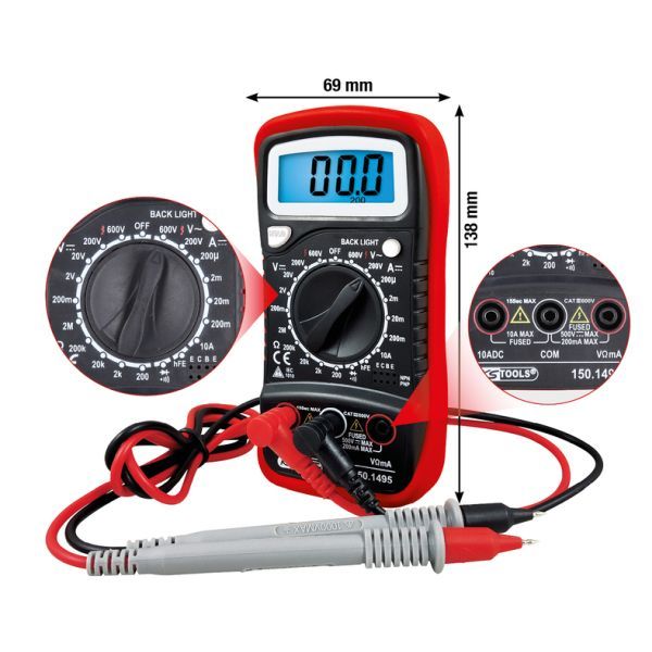 Digital Multimeter inklusive kontrollspets