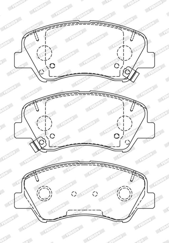 Remblokken set Voor , past: HYUNDAI ACCENT IV, ACCENT V, I20 ACTIVE, I20 II, SOLARIS  KIA RIO III, RIO IV, STONIC 1.0-1.6D 11.10-