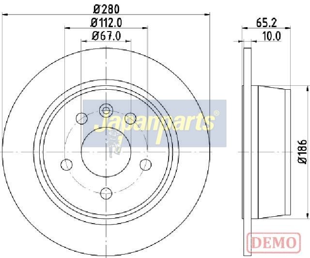 спирачен диск JAPANPARTS