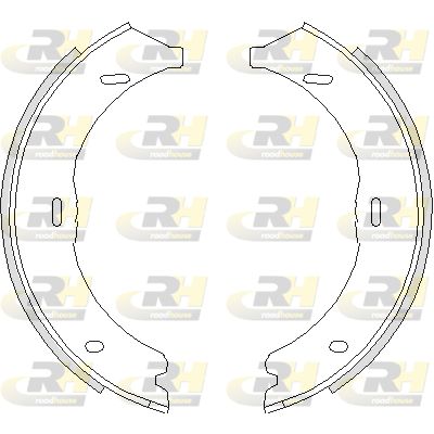 Комплект гальмівних колодок, стоянкове гальмо, задня вісь, Vito 639, 2003-2014 /Vito 447, 2014>, (в сборе), Roadhouse 474500