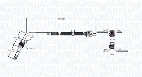 MAGNETI MARELLI 172000061010 Sensor, exhaust gas temperature