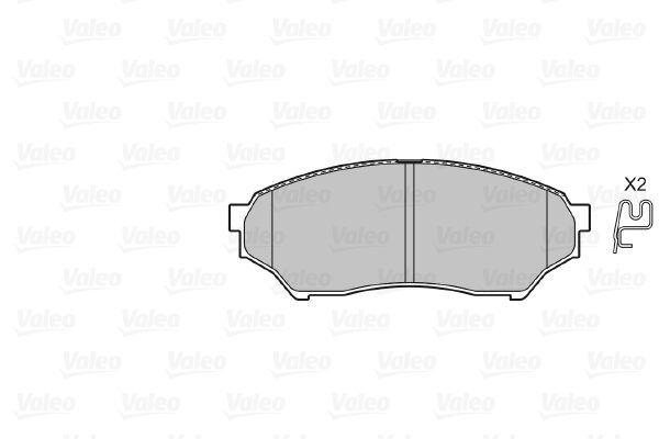 VALEO 598521 Brake Pad Set, disc brake