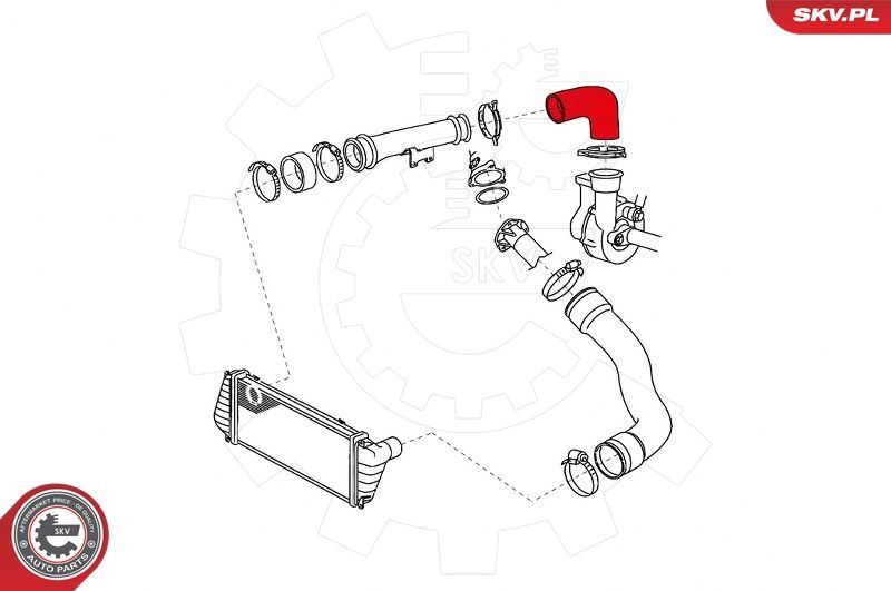 ESEN SKV 24SKV737 Charge Air Hose