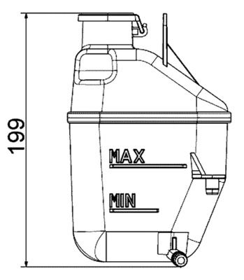 Розширювальний бачок, охолоджувальна рідина, Mahle CRT88001S