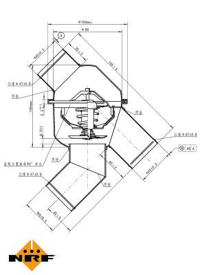 NRF 725172 Thermostat, coolant