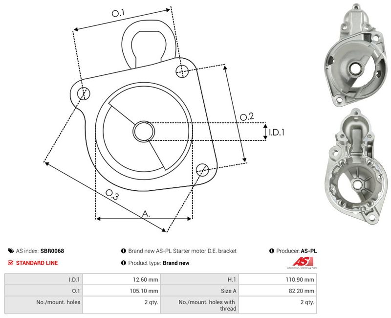 AS-PL SBR0068 Starter Lid, carburettor