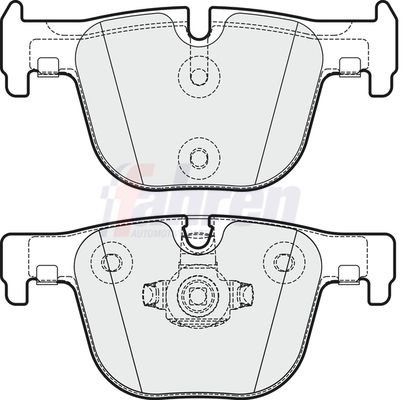 Fahren Brake Pad Set, disc brake FBP3725