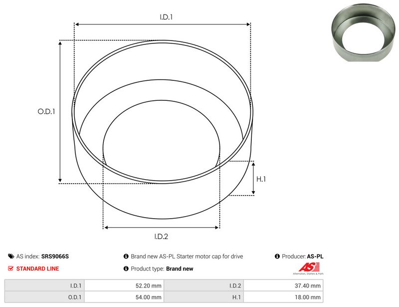 AS-PL SRS9066S Repair Kit, starter
