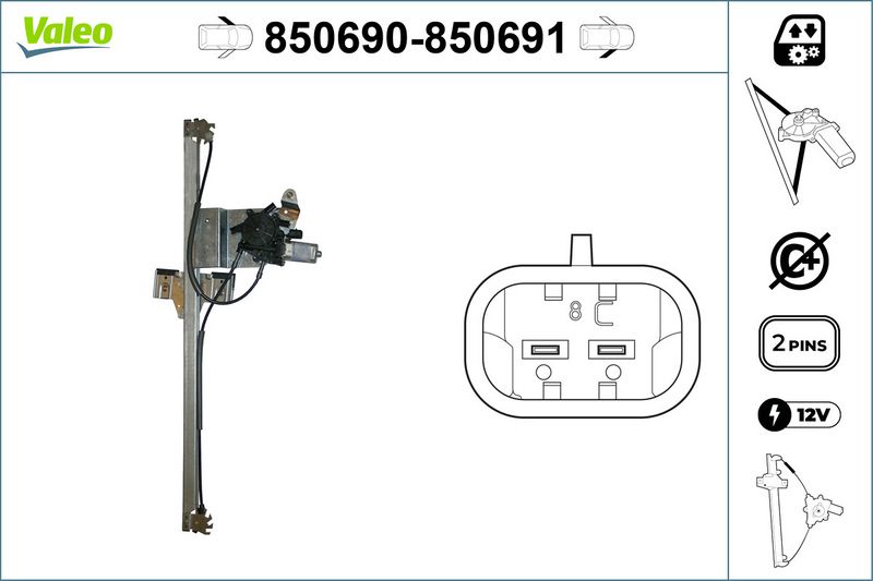 Lève-vitre VALEO 850691