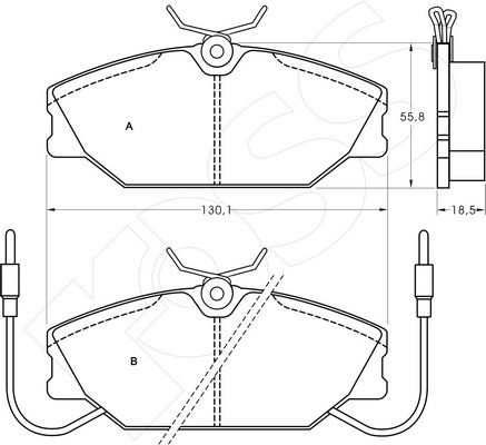 1-GNC R-277 - Brake Pad Set, disc brake
