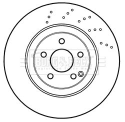 Borg & Beck brake disc single - BBD6048S