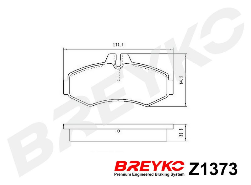 DAVID VASCO Z1373 Brake Pad Set, disc brake
