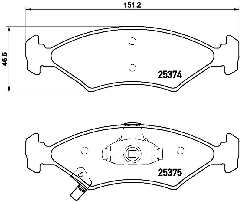 BREMBO P30062 Brake Pad Set, disc brake