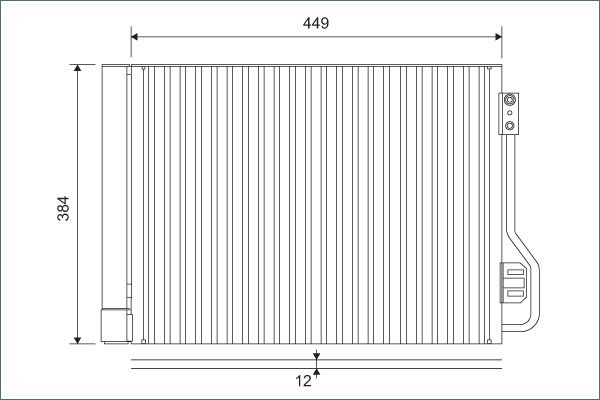 VALEO Condensor, airconditioning 812882