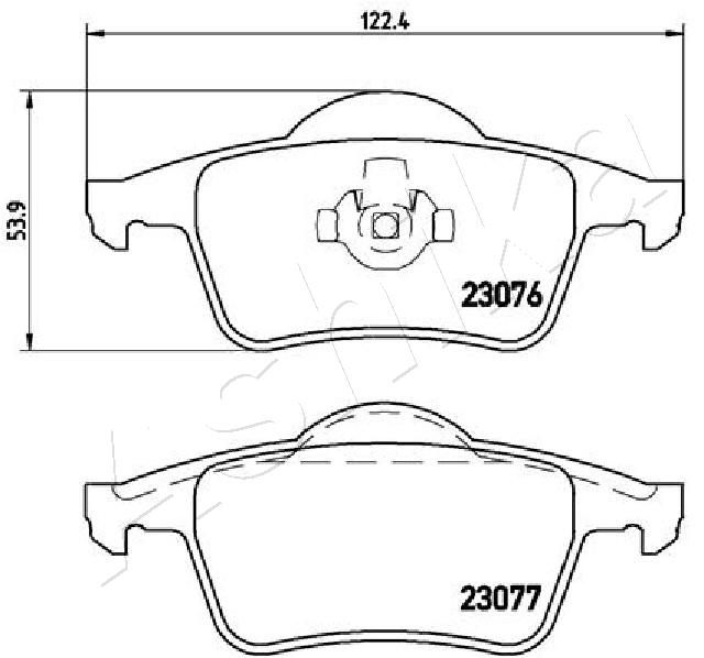 ASHIKA 51-00-0317 Brake Pad Set, disc brake