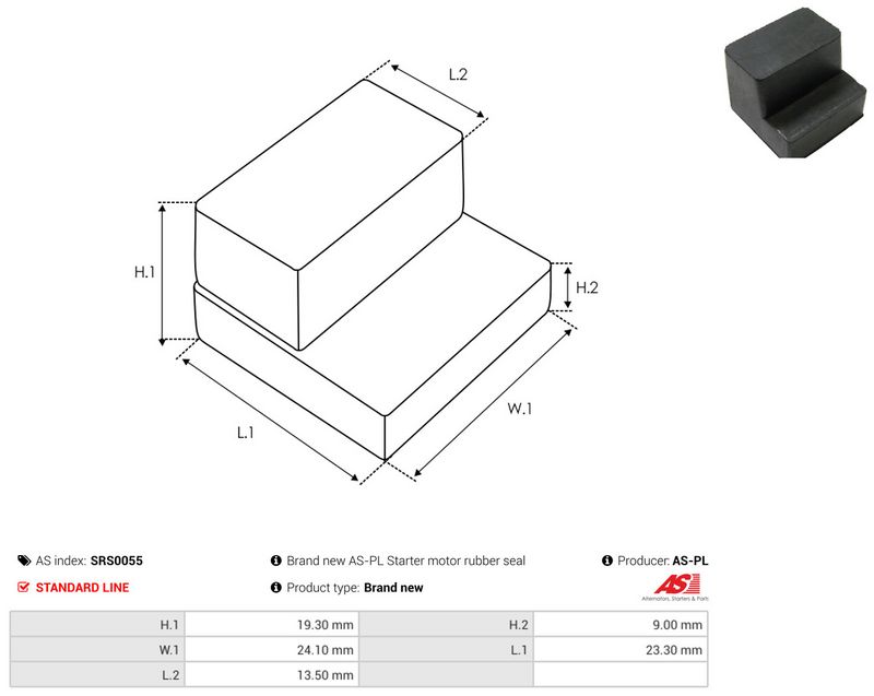 AS-PL SRS0055 Repair Kit, starter