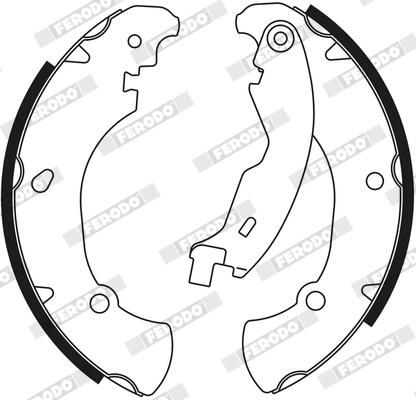 FERODO FSB555 Brake Shoe Set