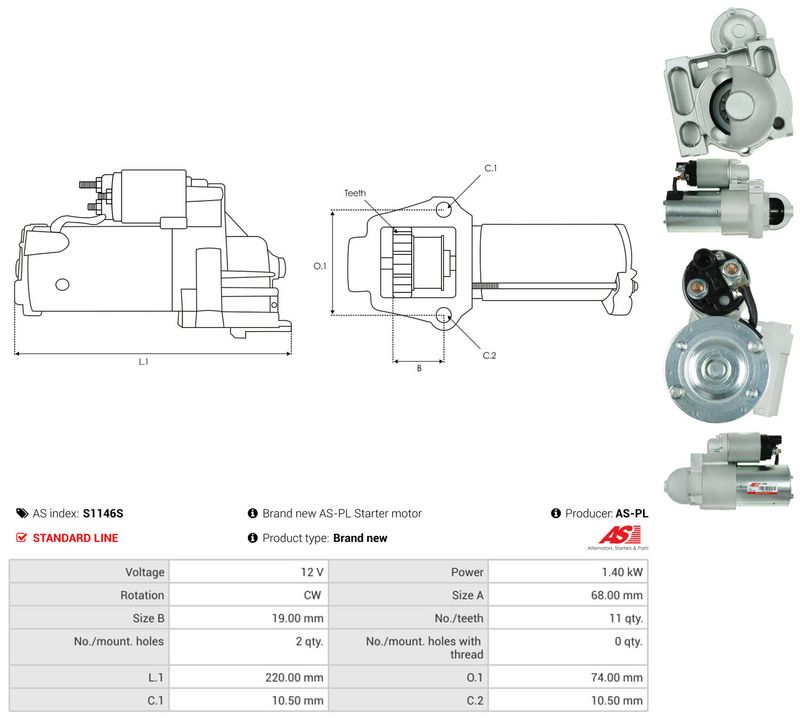 AS-PL S1146S Starter