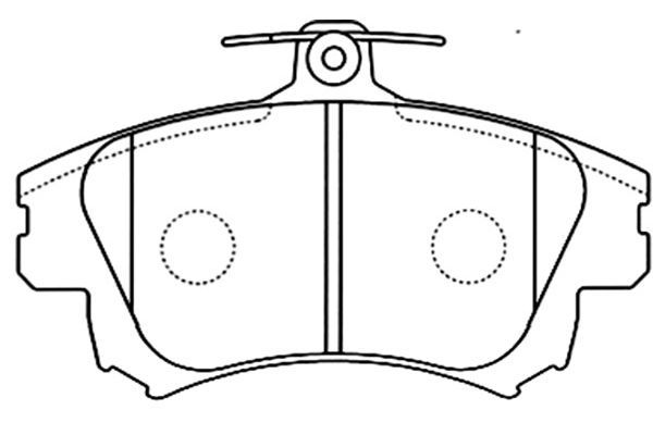 Kavo Parts Stabdžių trinkelių rinkinys, diskinis stabdys