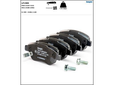 DELPHI LP1989 Brake Pad Set, disc brake