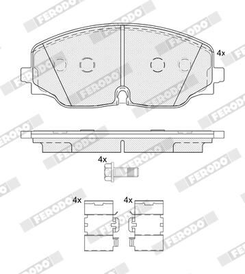 FERODO FDB5063 Brake Pad Set, disc brake