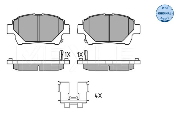 MEYLE 025 235 1015/W Brake Pad Set, disc brake