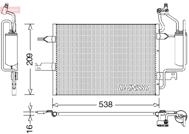 DENSO kondenzátor, klíma DCN20026
