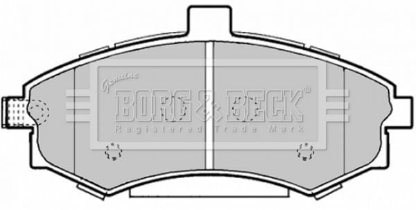 BORG & BECK fékbetétkészlet, tárcsafék BBP1896