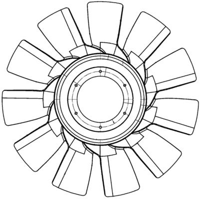 MAHLE CFW 82 000P Fan Wheel, engine cooling