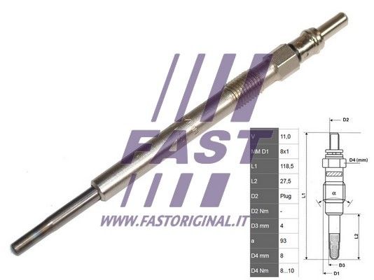 Glow plug fiorino 1.3jtd