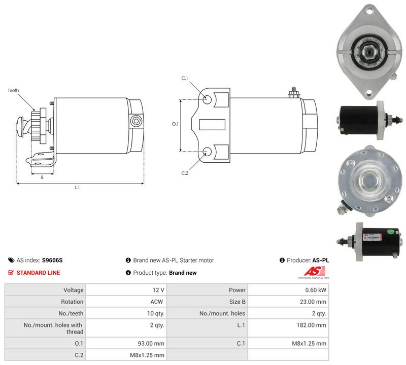 AS-PL S9606S Starter