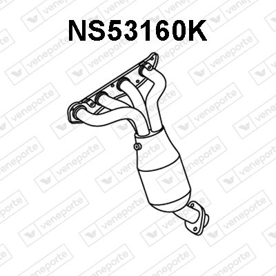 Колектор випускний NISSAN Qashqai 07-14 14002JD20A