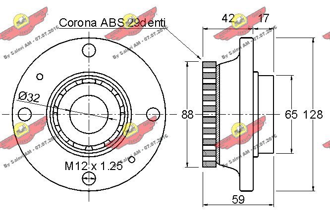 AUTOKIT 01.625 Wheel Bearing Kit