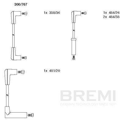 BREMI 300/767 - Ignition Cable Kit