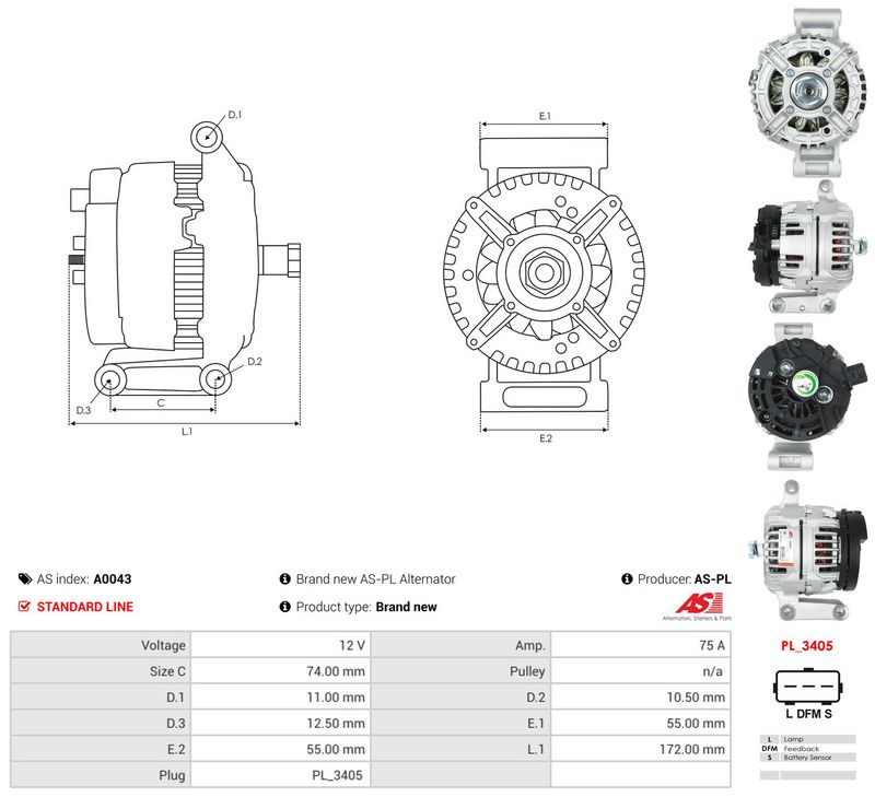 Generaator, AS-PL A0043