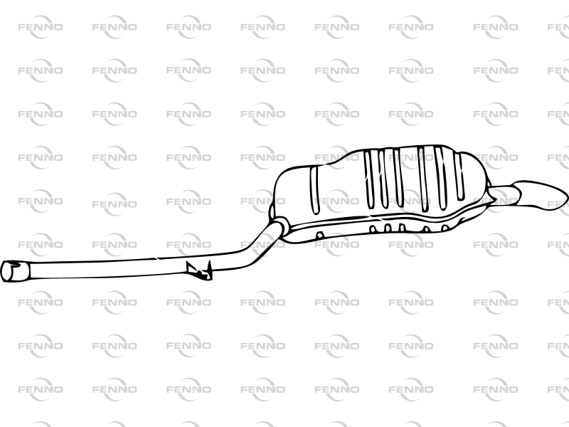 FENNO P11025 - Rear Silencer