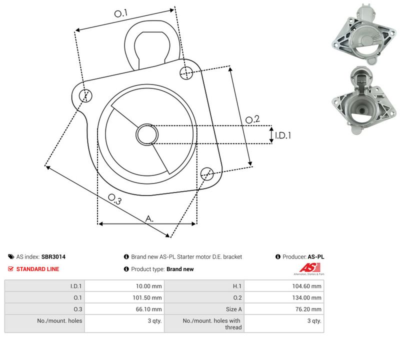 Starterikaas, Karburaator, AS-PL SBR3014