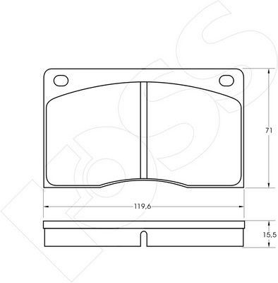 1-GNC R-213 - Brake Pad Set, disc brake