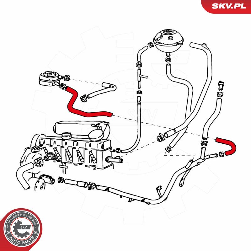 ESEN SKV 24SKV363 Radiator Hose
