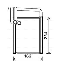 AVA QUALITY COOLING Hőcserélő, belső tér fűtés KAA6259