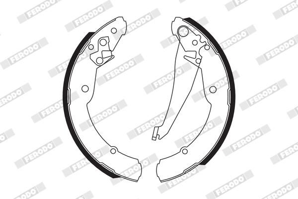 FERODO FSB549 Brake Shoe Set