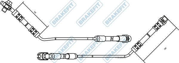 APEC Brake Hose BHO4122